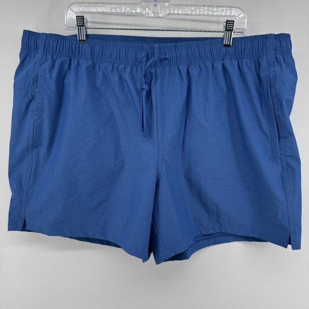 VRST Woven Nylon 5" Short Shorts Mens XXL Comet Blue Heather Drawstring Solid